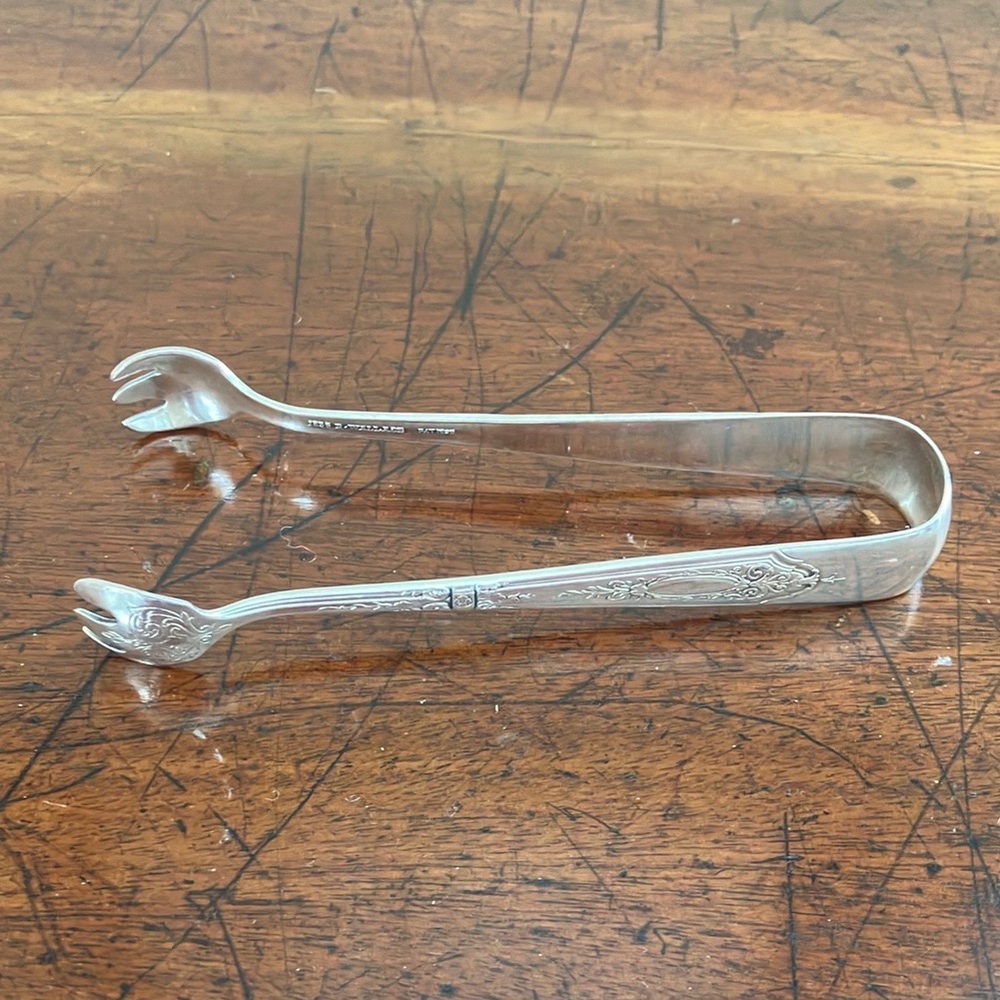 Vintage Silver-Plated Wallace Sugar Tongs
